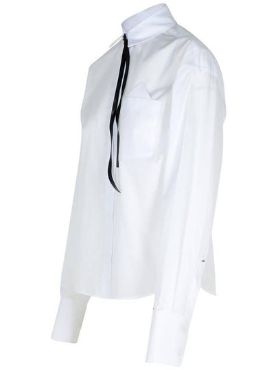 Sportmax 'Chalk' White Cotton Shirt - MAX MARA SPORTMAX - BALAAN 2