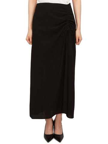 Women's Long A-Line Skirt Black - VANESSA BRUNO - BALAAN 1