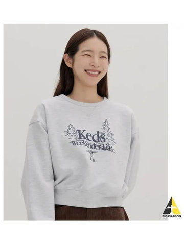 Weekender graphic brushed sweatshirt KD2POF4101FWTM - KEDS - BALAAN 1