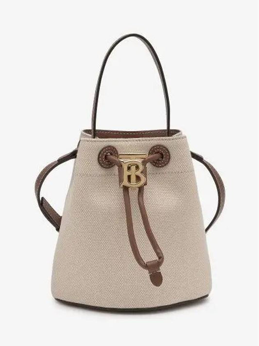 Mini TB Bucket Bag Natural Malt Brown - BURBERRY - BALAAN 2