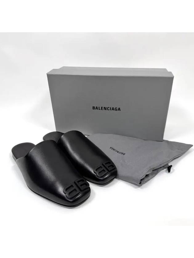 BB Logo Cozy Leather Bloafers - BALENCIAGA - BALAAN 10