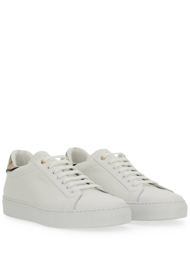 Stripe Logo Low Top Sneakers White - PAUL SMITH - BALAAN 2