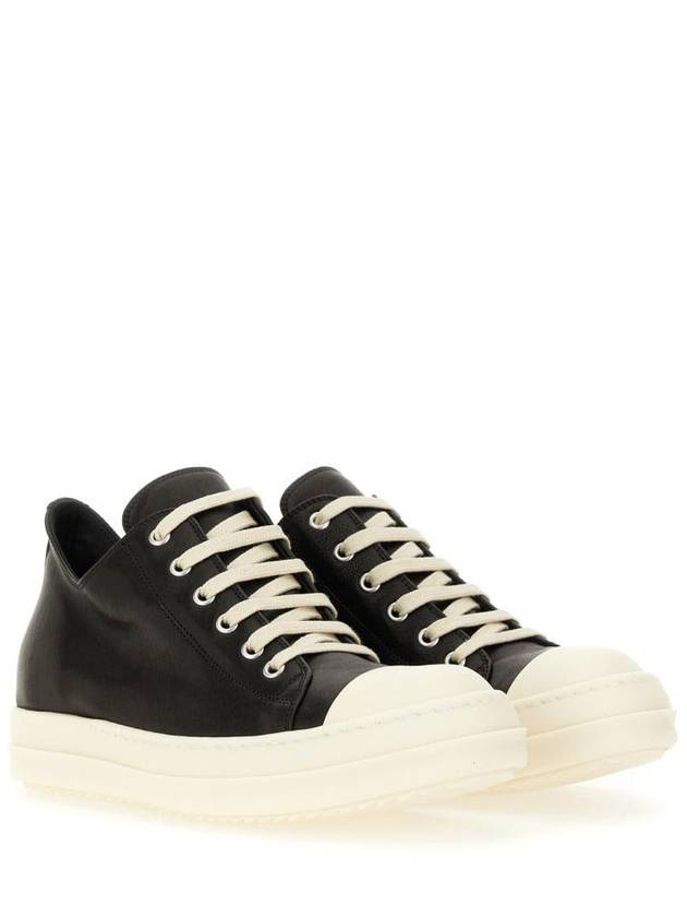 Rick Owens Leather Sneaker - RICK OWENS - BALAAN 2