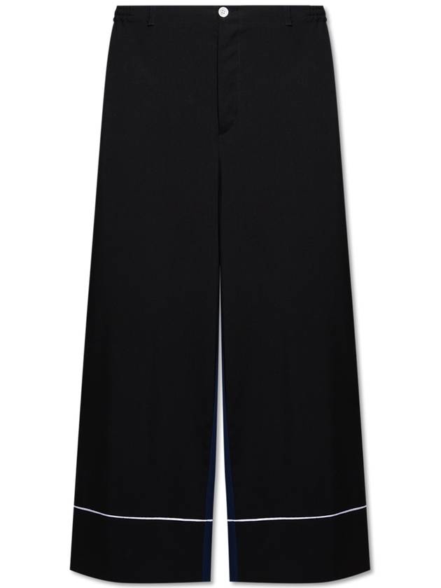 Marni Wool High-waisted Trousers, Women's, Black - MARNI - BALAAN 1