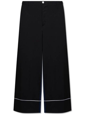 Marni Wool High-waisted Trousers, Women's, Black - MARNI - BALAAN 1