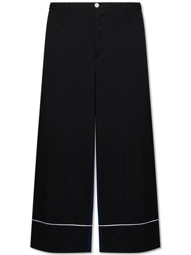 Marni Wool High-waisted Trousers, Women's, Black - MARNI - BALAAN 1