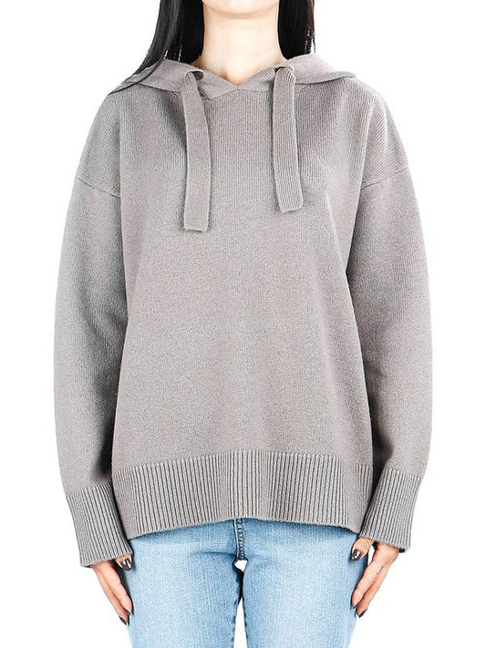 Parma Wool Cashmere Hooded Top Gray - S MAX MARA - BALAAN 2