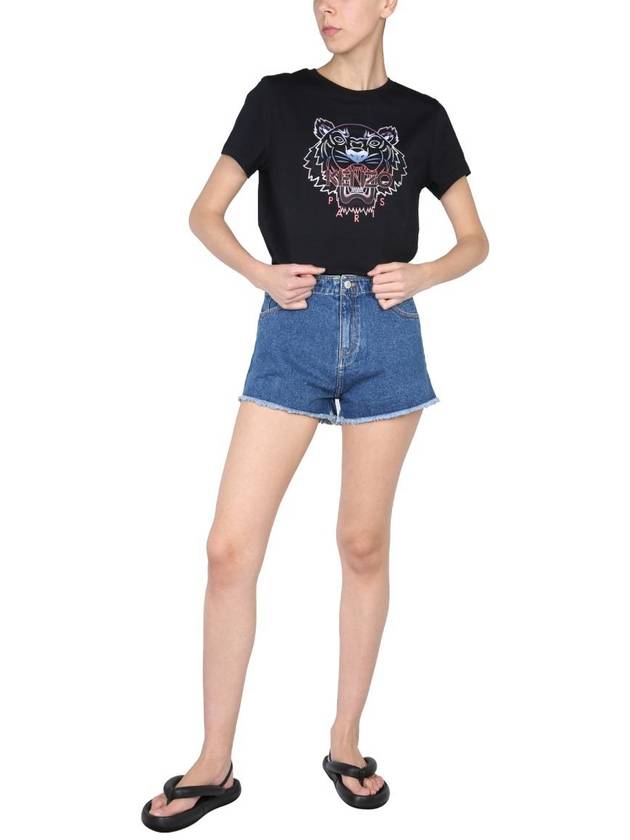 Women's Denim Shorts - KENZO - BALAAN 3