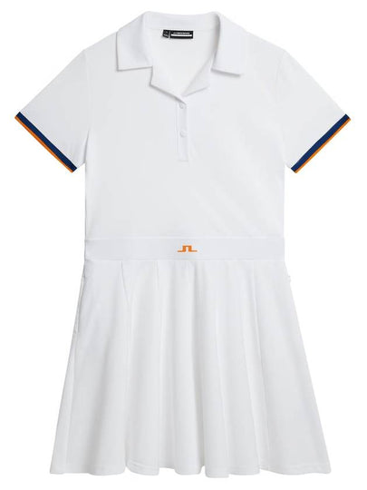 Women's Dagmar Short Dress White - J.LINDEBERG - BALAAN 2