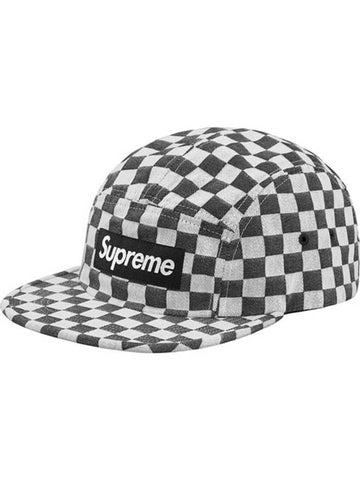 Checkerboard Camp Cap Black - SUPREME - BALAAN 1