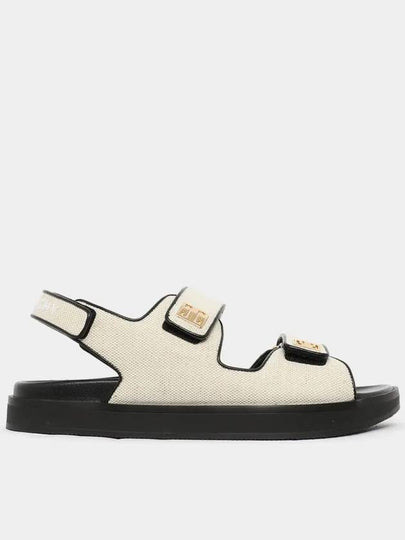 4G Logo Plaque Sandals Beige - GIVENCHY - BALAAN 2