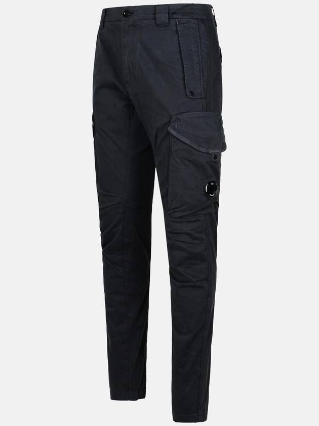 Stretch Sateen Ergonomic Lens Cargo Straight Pants Black - CP COMPANY - BALAAN 4