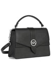 Greenwich Logo Leather Cross Bag Black - MICHAEL KORS - BALAAN 3