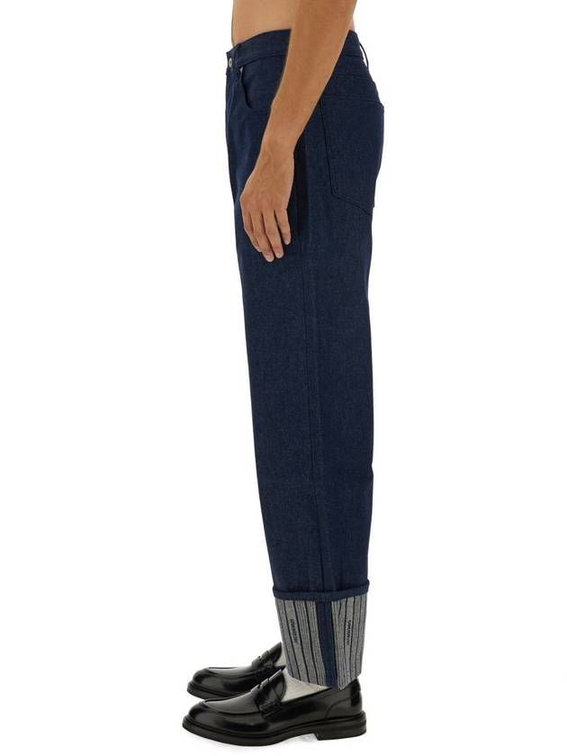 Jacquemus Le Denimes wide jeans navy - JACQUEMUS - BALAAN 5