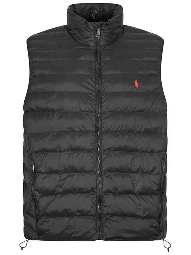 Logo String Padded Vest Black - POLO RALPH LAUREN - BALAAN 3