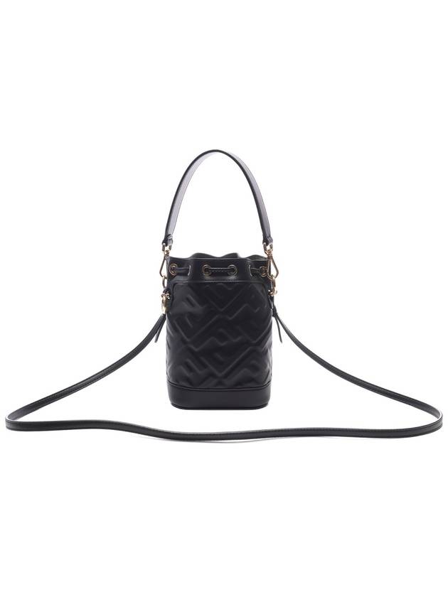 Mon Tresor FF Motif Leather Mini Bag Black - FENDI - BALAAN 5