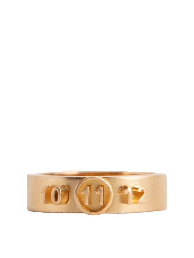 Number Engraved Logo Metal Ring Gold - MAISON MARGIELA - BALAAN 2