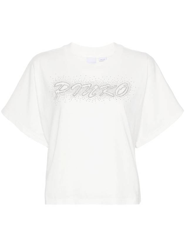 Pinko Duetto Studded-Logo T-Shirt - PINKO - BALAAN 1