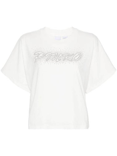 Pinko Duetto Studded-Logo T-Shirt - PINKO - BALAAN 1