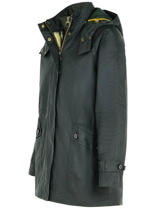 Barbour 'Kannich' Green Waxed Cotton Parka - BARBOUR - BALAAN 2