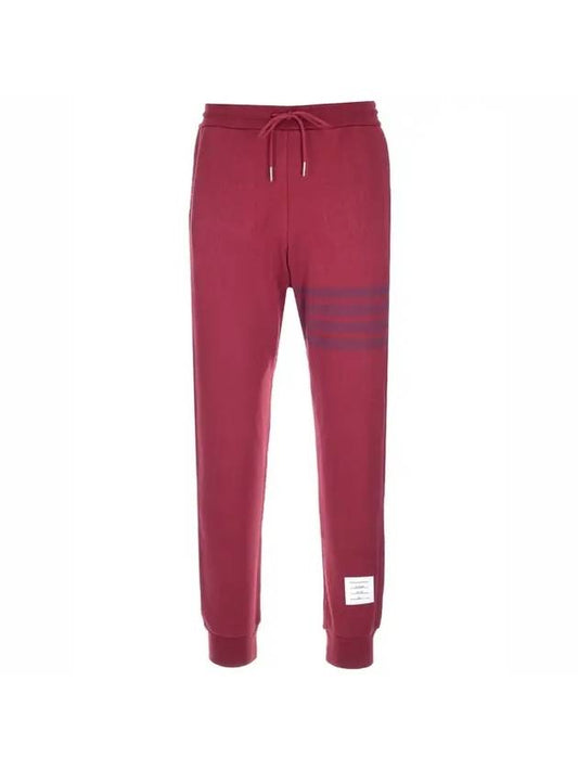 4 Bar Stripe Track Pants Red - THOM BROWNE - BALAAN.