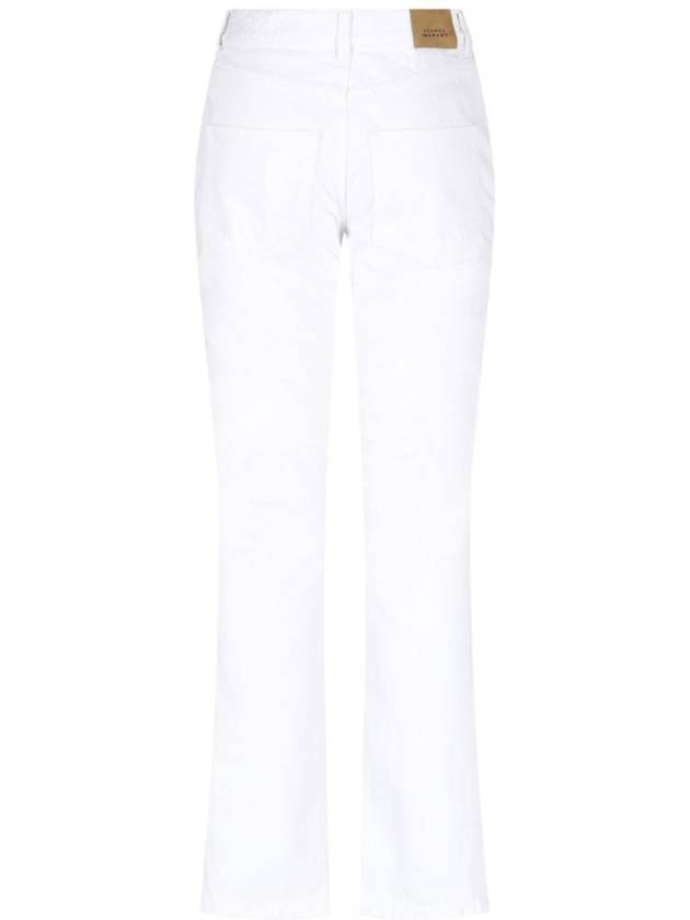 Denim Straight Pants PA0047FA A1H23I20WH WHITE - ISABEL MARANT - BALAAN 4