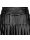 Official W FAUX LEATHER DOUBLE PLEATS SQ BK - ANEWGOLF - BALAAN 5