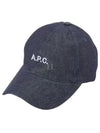 Charlie Embroidered Logo denim ball cap indigo - A.P.C. - BALAAN 2