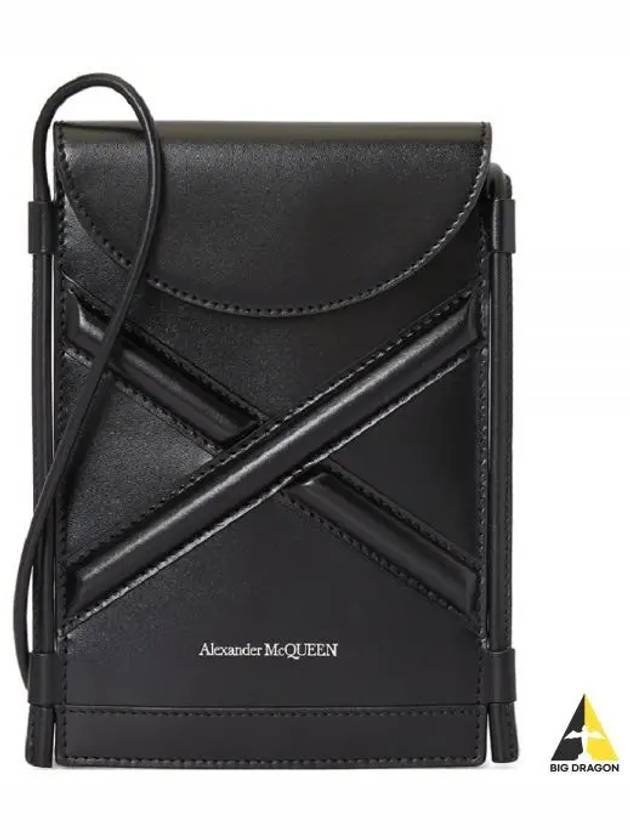 Curve Micro Calfskin Cross Bag Black - ALEXANDER MCQUEEN - BALAAN 2