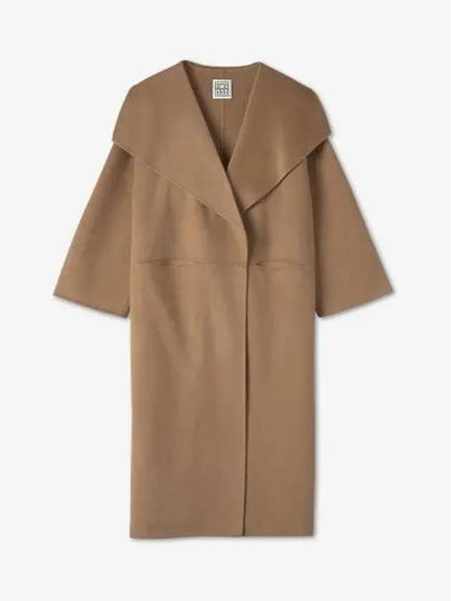 Signature Wool Cashmere Single Coat Camel - TOTEME - BALAAN 2