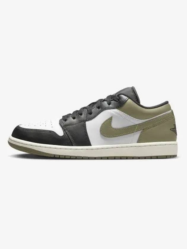 Air Jordan 1 Low M BLACKWhite Medium Olive 553558092 9 - NIKE - BALAAN 1