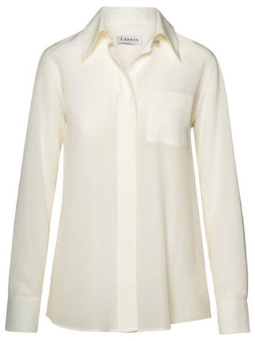 Short Sleeve T-Shirt RW SI0109 5735 P24001 White - LANVIN - BALAAN 1