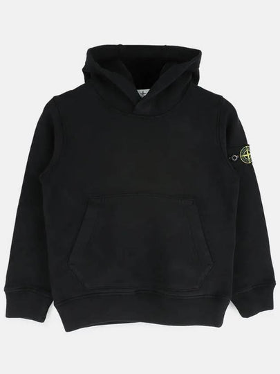 Stone Kids Waffen Patch Hood Sweatshirt Black 771661640 V0029 - STONE ISLAND - BALAAN 2