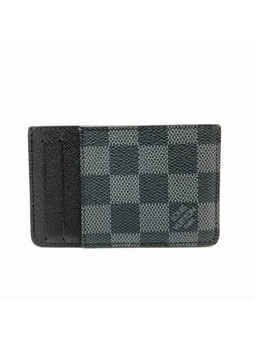 Neo Porte Cartes Damier Graphite Card Wallet Black - LOUIS VUITTON - BALAAN 1