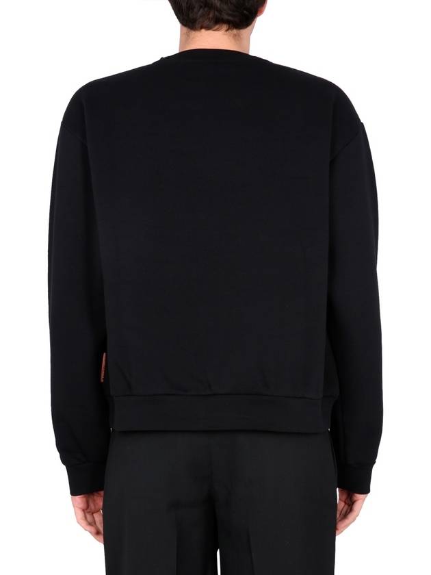 Crew Neck Sweatshirt Black - ACNE STUDIOS - BALAAN 4