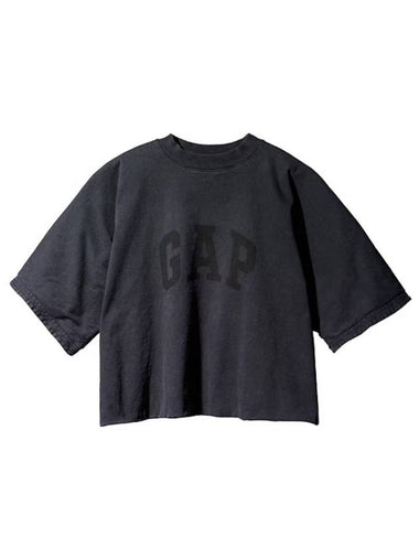 Gap Engineered By Balenciaga Dove Short Sleeve T-Shirt Black - YEEZY - BALAAN 1