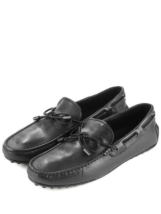 City Gomino Leather Driving Shoes Black - TOD'S - BALAAN.