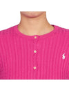 Kids Cable Cardigan 313543047058 PINK Adults can wear - POLO RALPH LAUREN - BALAAN 6