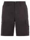 Light Stretch Cotton Bermuda Shorts Dark Grey - STONE ISLAND - BALAAN 2