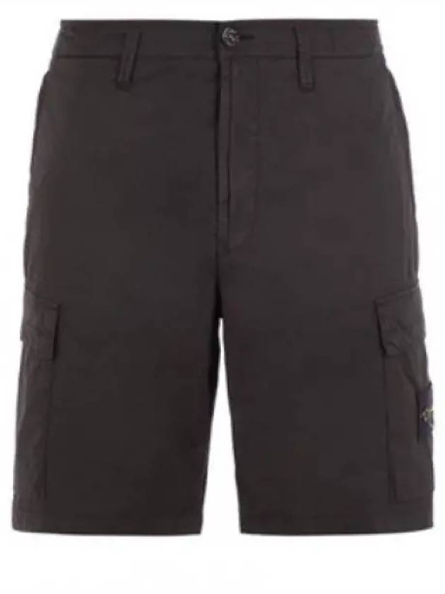 Light Stretch Cotton Bermuda Shorts Dark Grey - STONE ISLAND - BALAAN 2