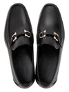 Gancini Ornament Moccasin Loafers Black - SALVATORE FERRAGAMO - BALAAN 3