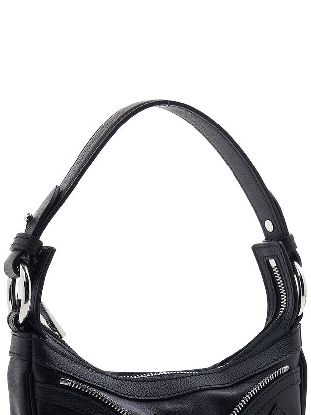 Repeat Mini Hobo Shoulder Bag Black - VERSACE - BALAAN 9