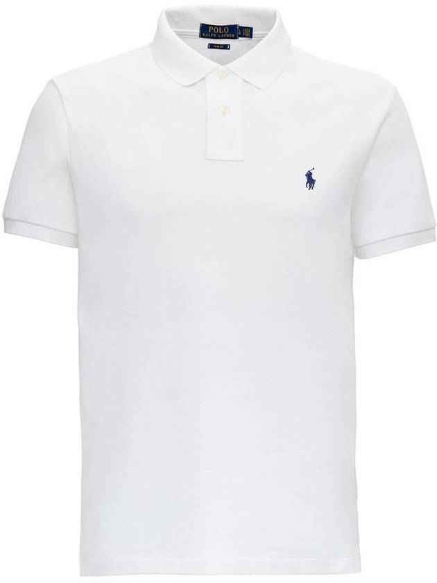 Men's Embroidered Logo PK Shirt White - POLO RALPH LAUREN - BALAAN 2