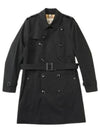 Men's Kensington Heritage Trench Coat Black - BURBERRY - BALAAN 2