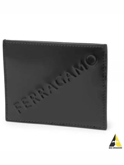 3D Signature Card Wallet Black - SALVATORE FERRAGAMO - BALAAN 2