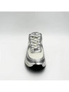 Fabric Laminated Low Top Sneakers Silver - CHANEL - BALAAN 4