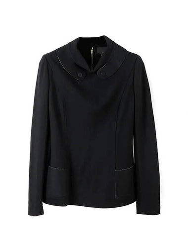 Women's Wool Jacket Black - FENDI - BALAAN 1