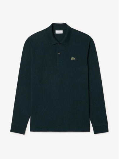 Original L 12 12 Heathered Cotton Long Sleeve Polo Shirt Pin Jaspe - LACOSTE - BALAAN 2