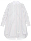 Pleated back stripe Oxford dress FDSD95C F0272 996 - THOM BROWNE - BALAAN 2