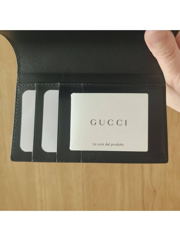 Logo Passport Wallet Black - GUCCI - BALAAN 7